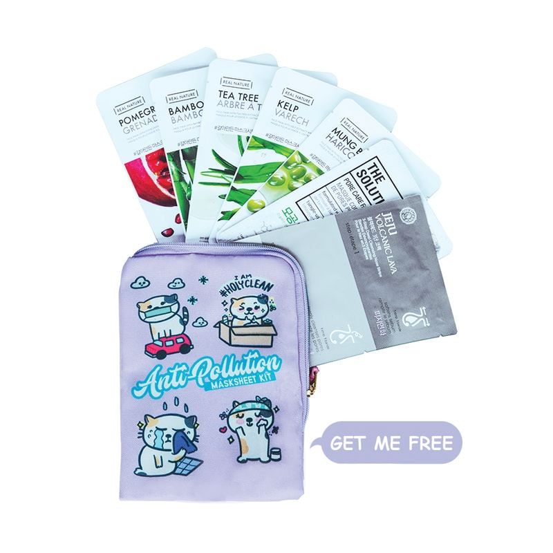The Face Shop Anti-Pollution Masksheet Kit Pack Of 7