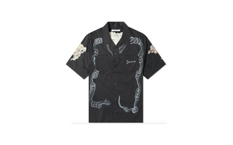 Givenchy - Hawaian shirt with icarus satin print