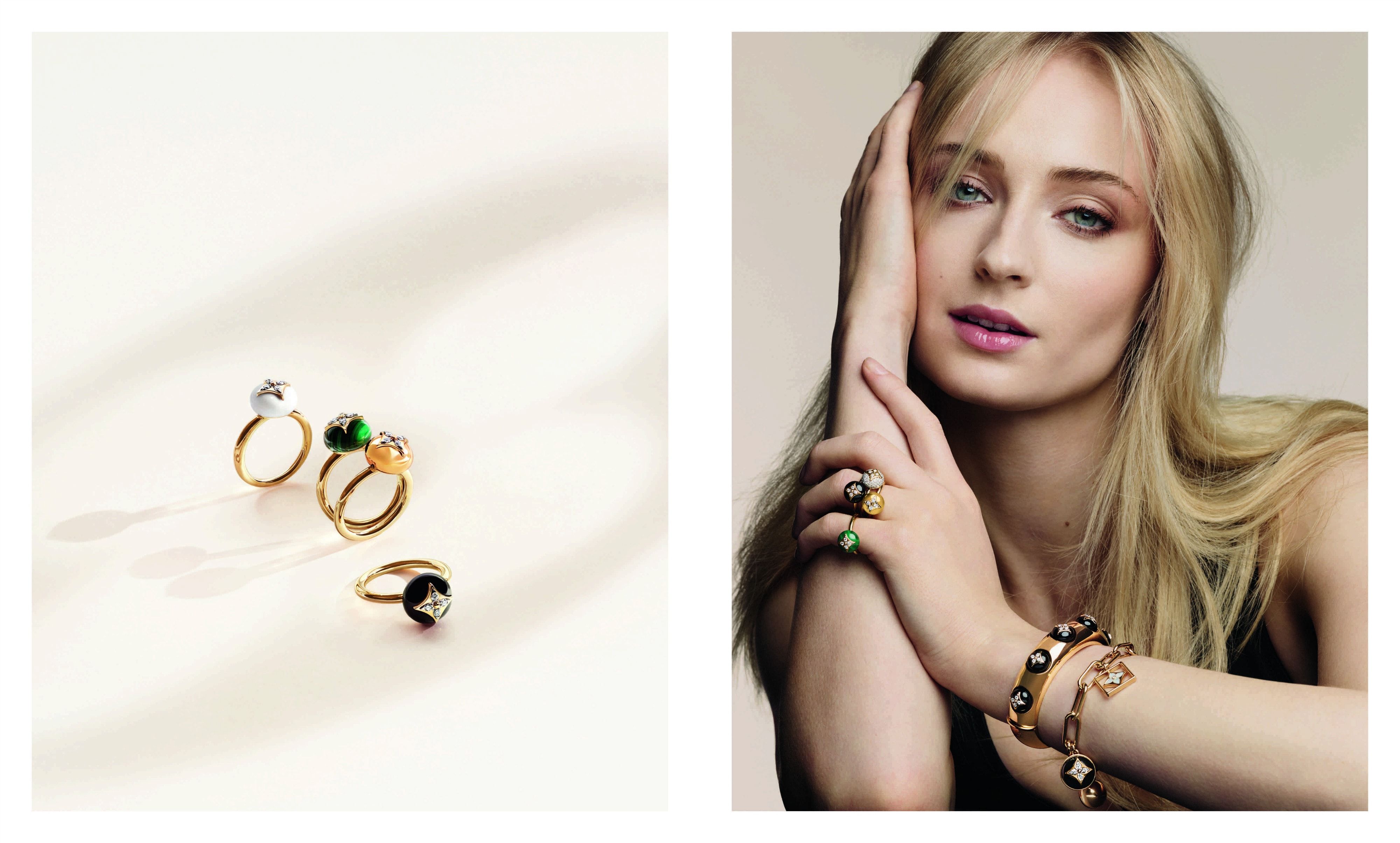 Louis Vuitton Mixed Gold and Diamond B Blossom Bracelet