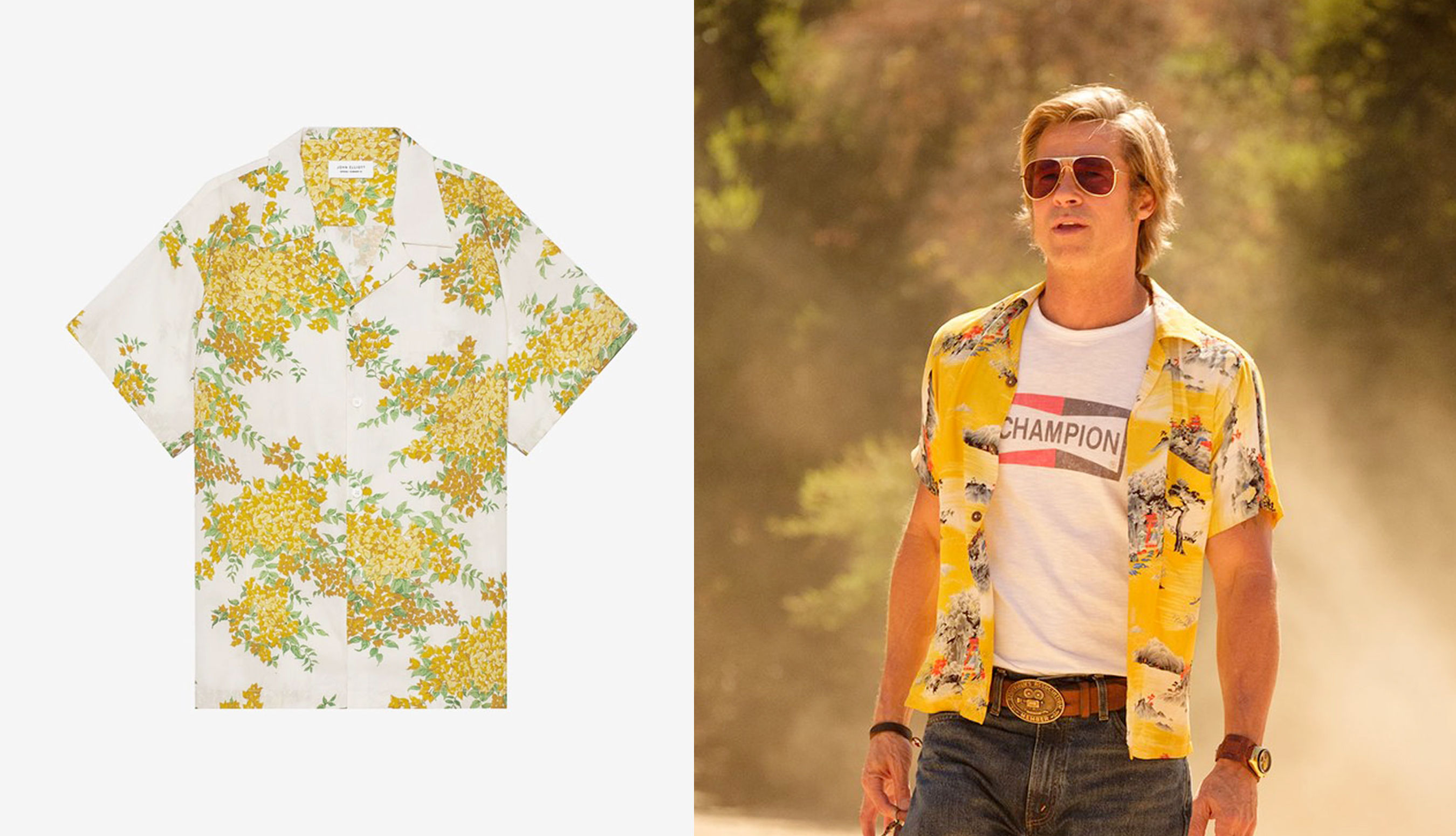 This summer, emulate Brad Pitt with this John Elliott shirt and 7 others