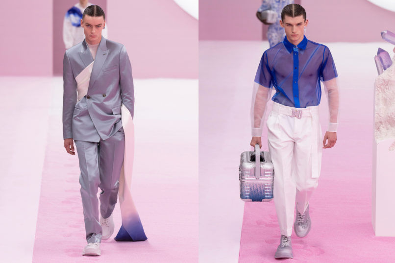 Runway looks from Dior SS2020 menswear collection