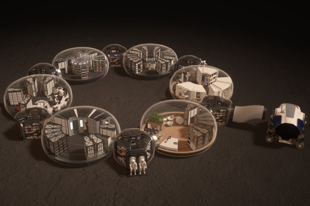 Render preview of the "bubbles" - photo courtesy of Hassell Studios