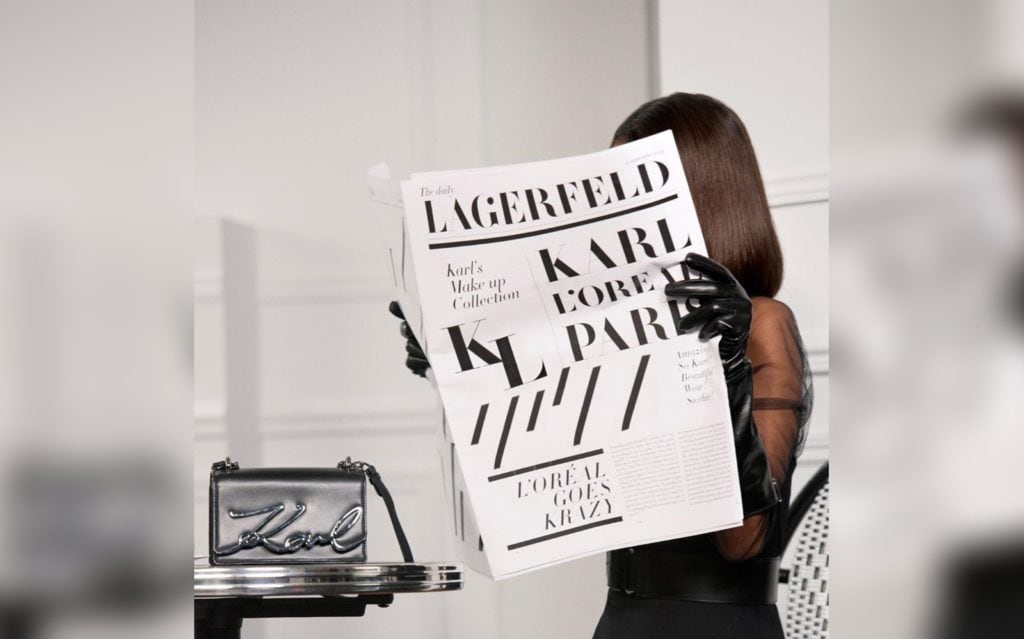 The limited edition Karl Lagerfeld x L’Oréal Paris line set to launch this month