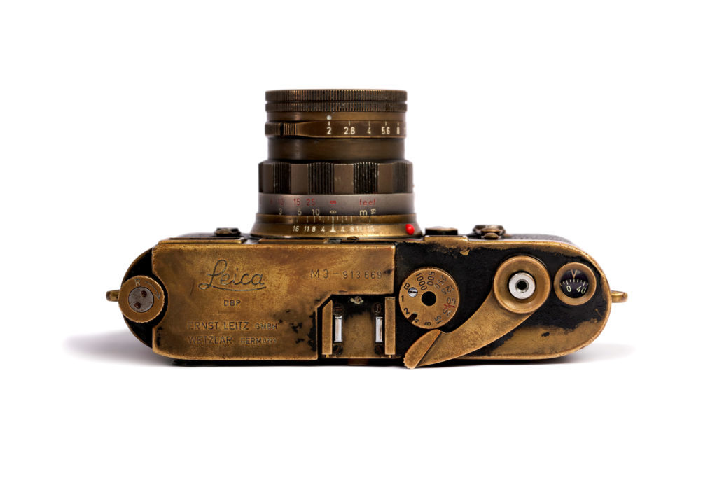 A Leica M3 camera estimated to fetch over 40,000 pounds at auction