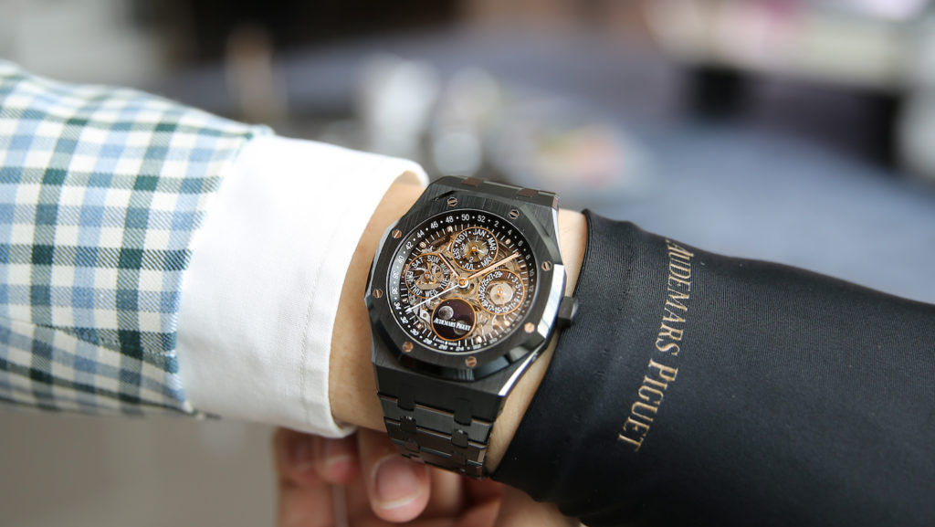 The bold new (openworked) face of Audemars Piguet’s ceramic Royal Oak QP