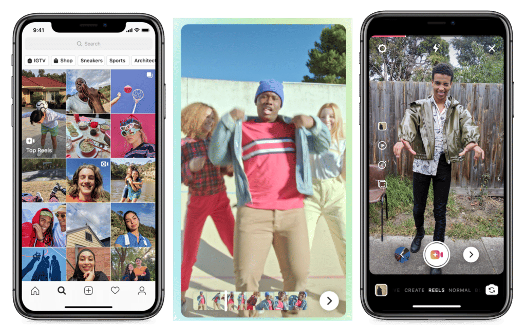Reels, a new video clip feature, is Instagram’s answer to TikTok