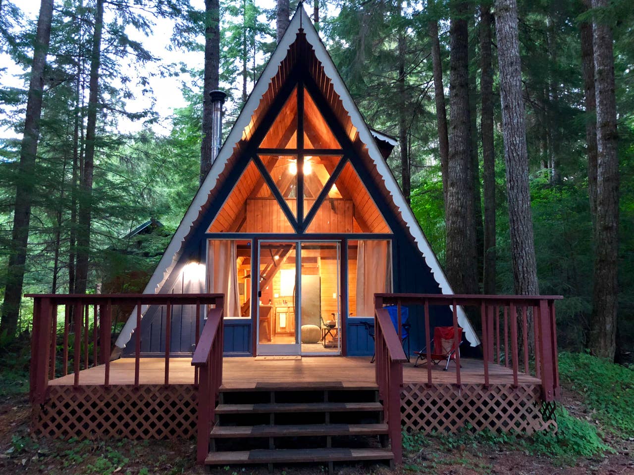 The Little Blu A-frame at Mt Rainier, United States