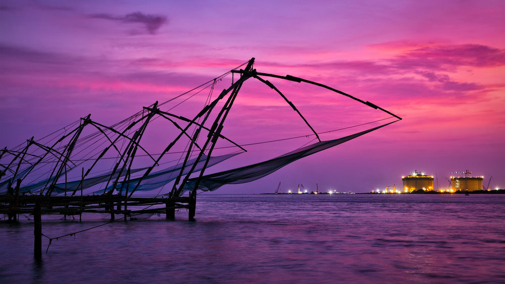 File:Kochi, Fishing nets, Sunset, Kerala, India.jpg - Wikipedia