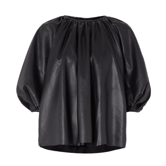 Frankie Shop gathered faux leather top