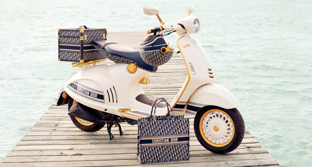 Dior and Vespa partner up for a limited-edition scooter