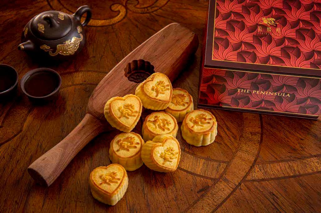 THE PENINSULA BOUTIQUE - The Peninsula mini egg custard mooncakes pack of  eight 280g