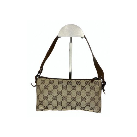 Gucci monogram pouchette handbag