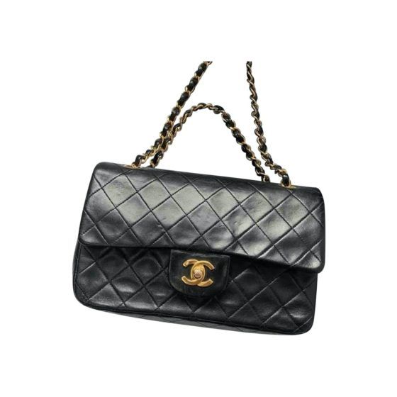 Chanel double-flap leather crossbody bag