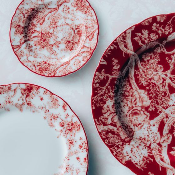 For the homebody: Dior Maison's Toile de Jouy Rouge table setting