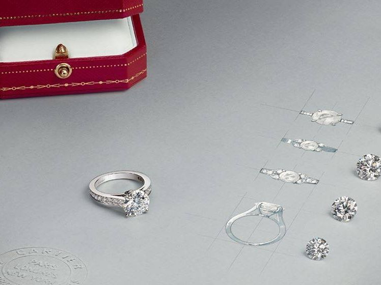 Cartier solitaire ring on sale designs