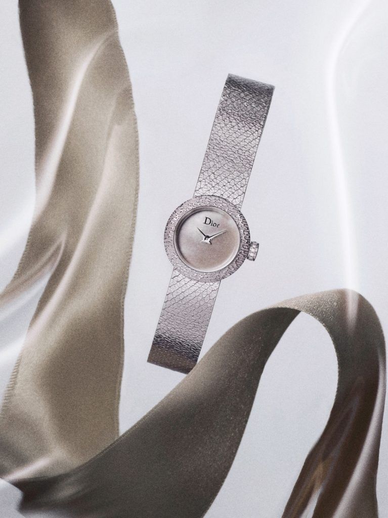 dior watch silver