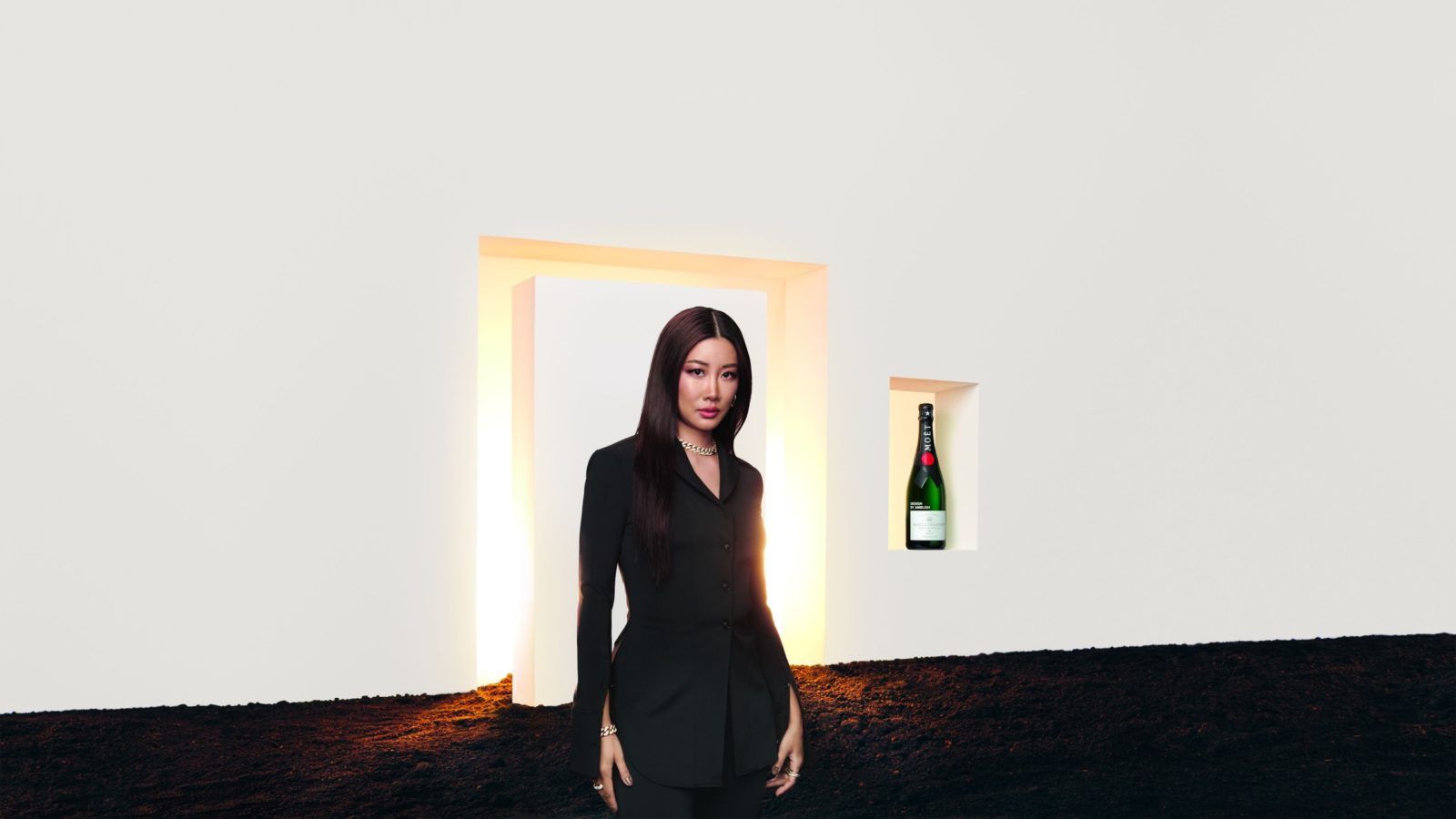 AMBUSH and Moët & Chandon collaborate on champagne bottle