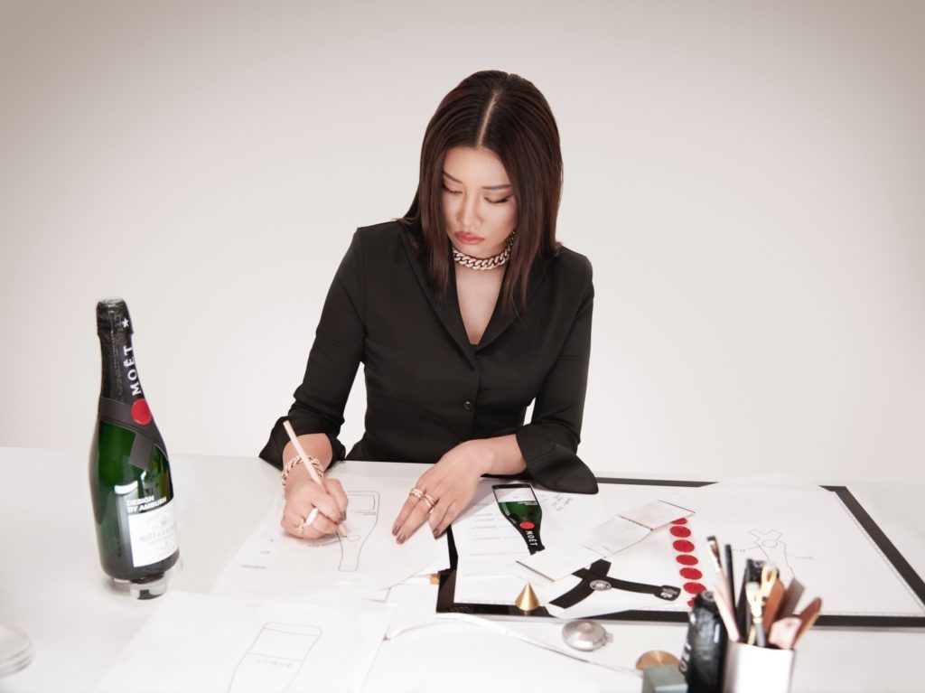 AMBUSH and Moët & Chandon collaborate on champagne bottle