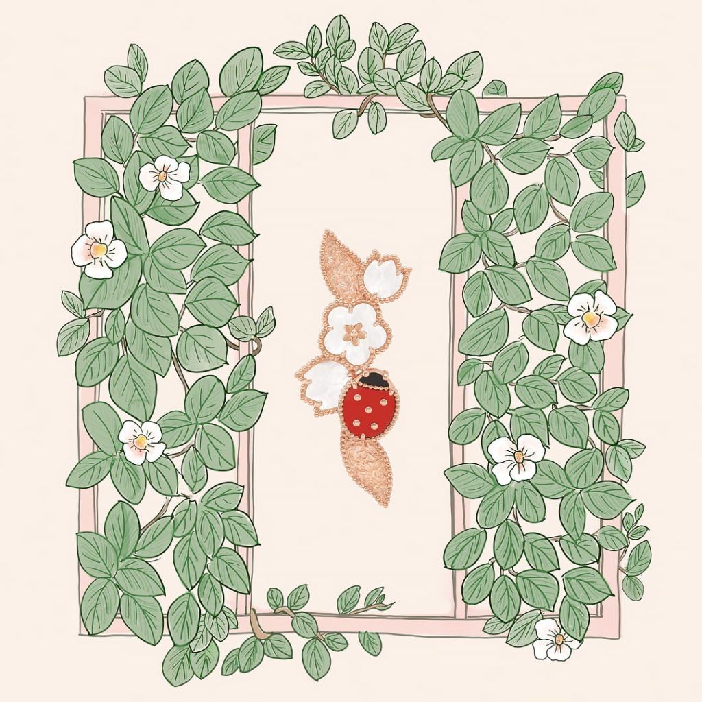 Van Cleef & Arpels’ Lucky Spring collection is a pretty tribute to the season
