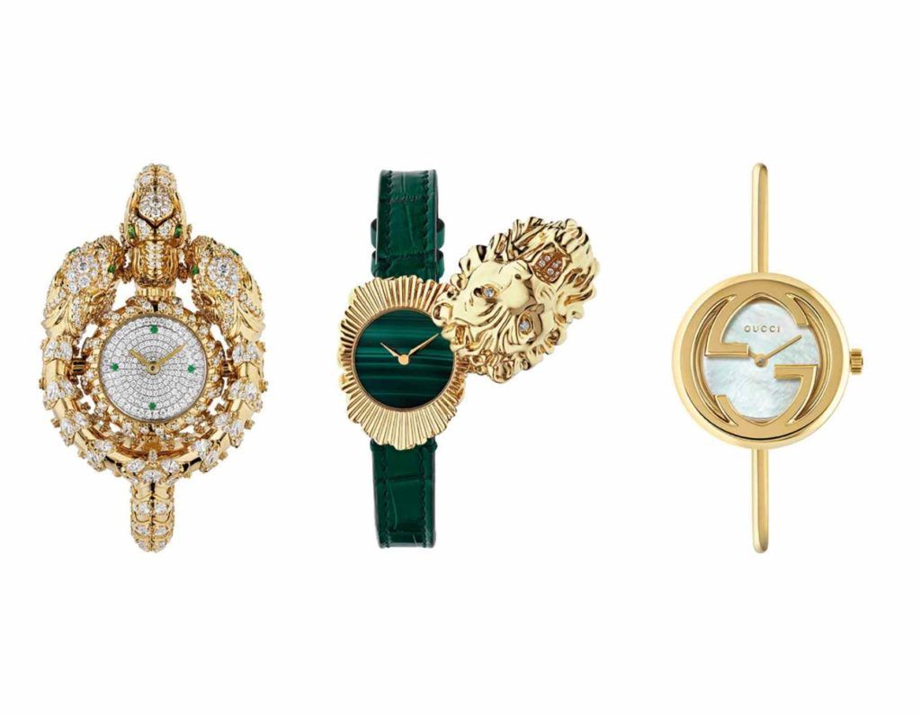 The Gucci High Jewellery series watchmaking watches