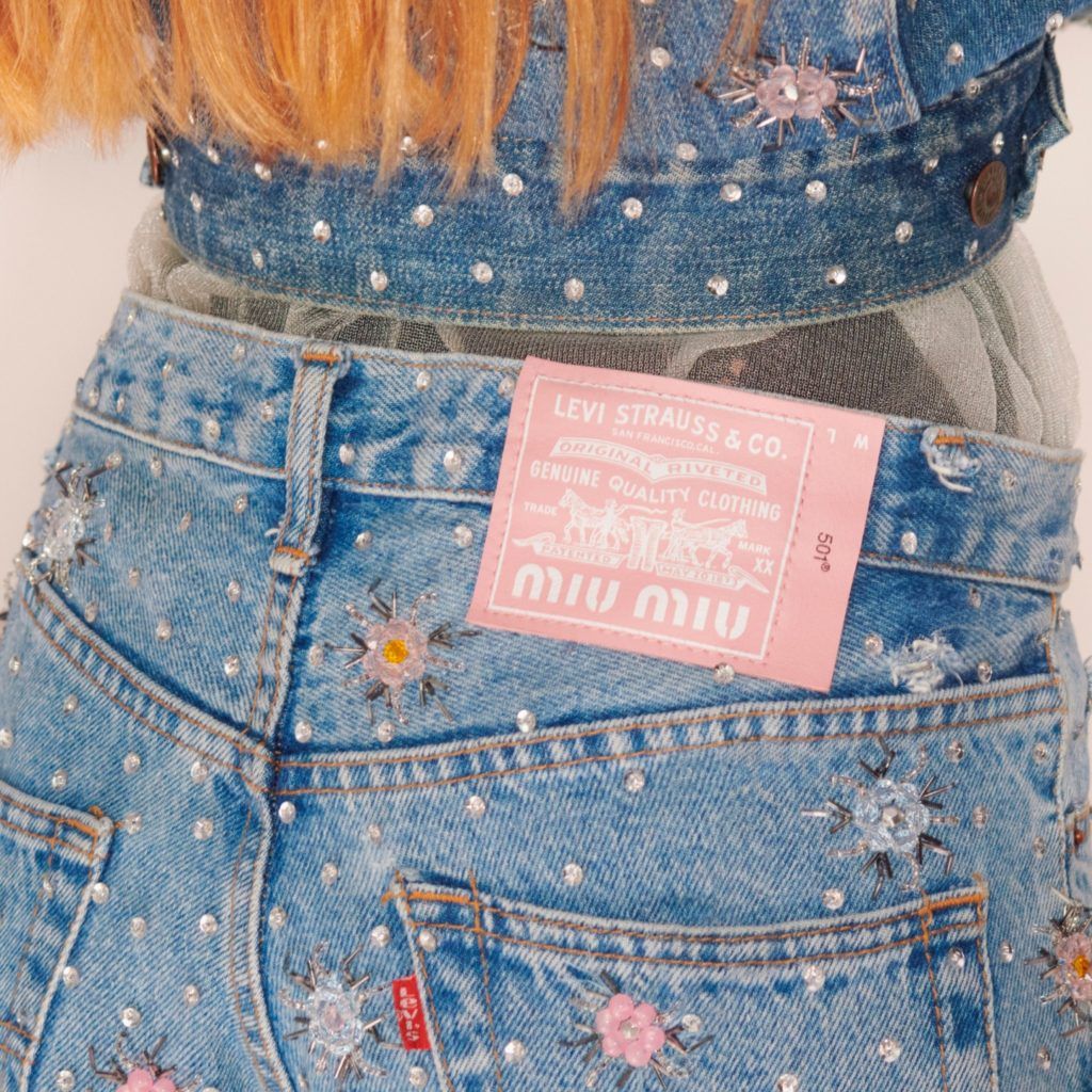 Your old blue Levi’s are new again, courtesy of Valentino, Miu Miu and more