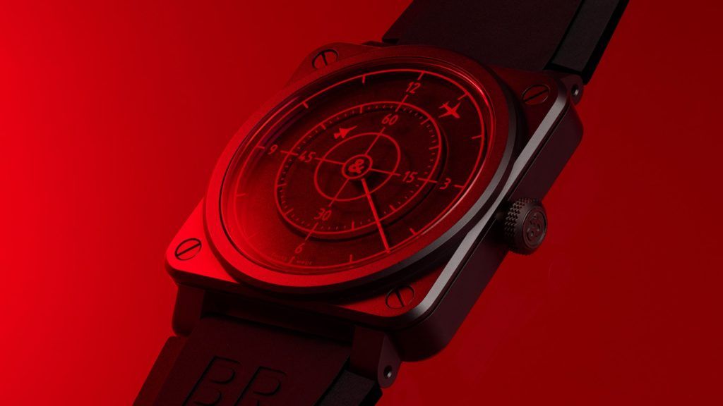 Bell & Ross’s limited-edition BR 03-92 Red Radar Ceramic is another homage to the skies