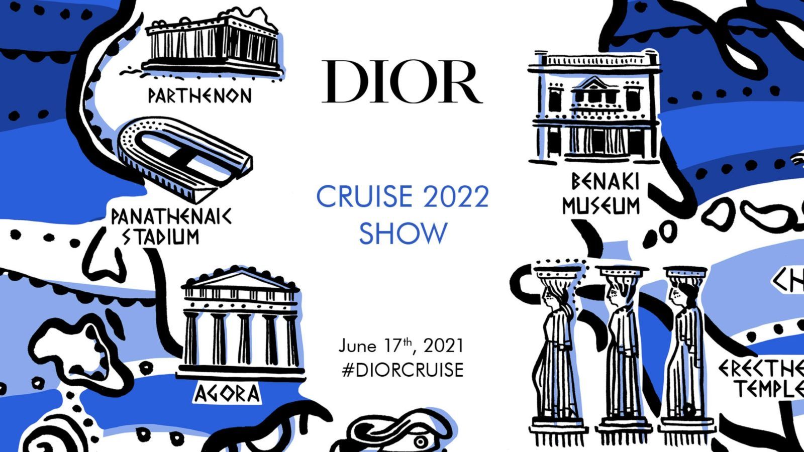 Dior Cruise 2022 fashion show live from Athens, Greece