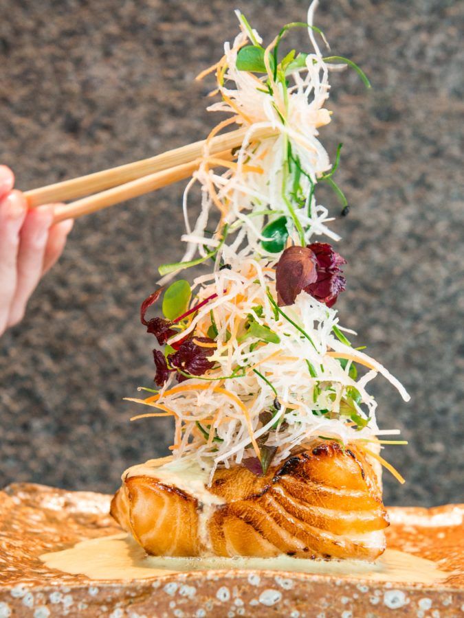 The Home Chef Zuma's Chilean Sea Bass with Green Chilli Ginger Dressing