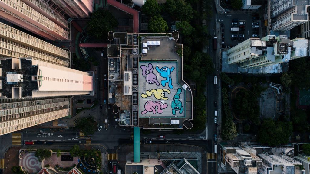 Illustrator James Jarvis on designing for Nike’s Shek Lei Grind Court, made from 20,000 pairs of old sneakers