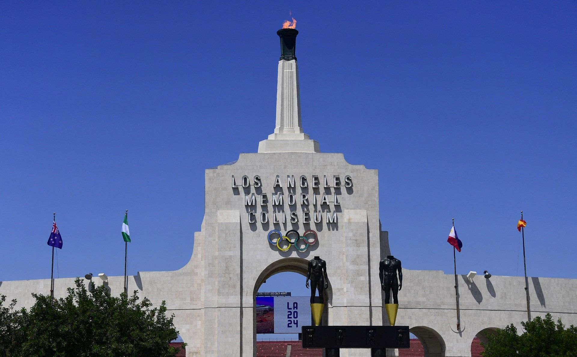 The Los Angeles Memorial Coliseum.
