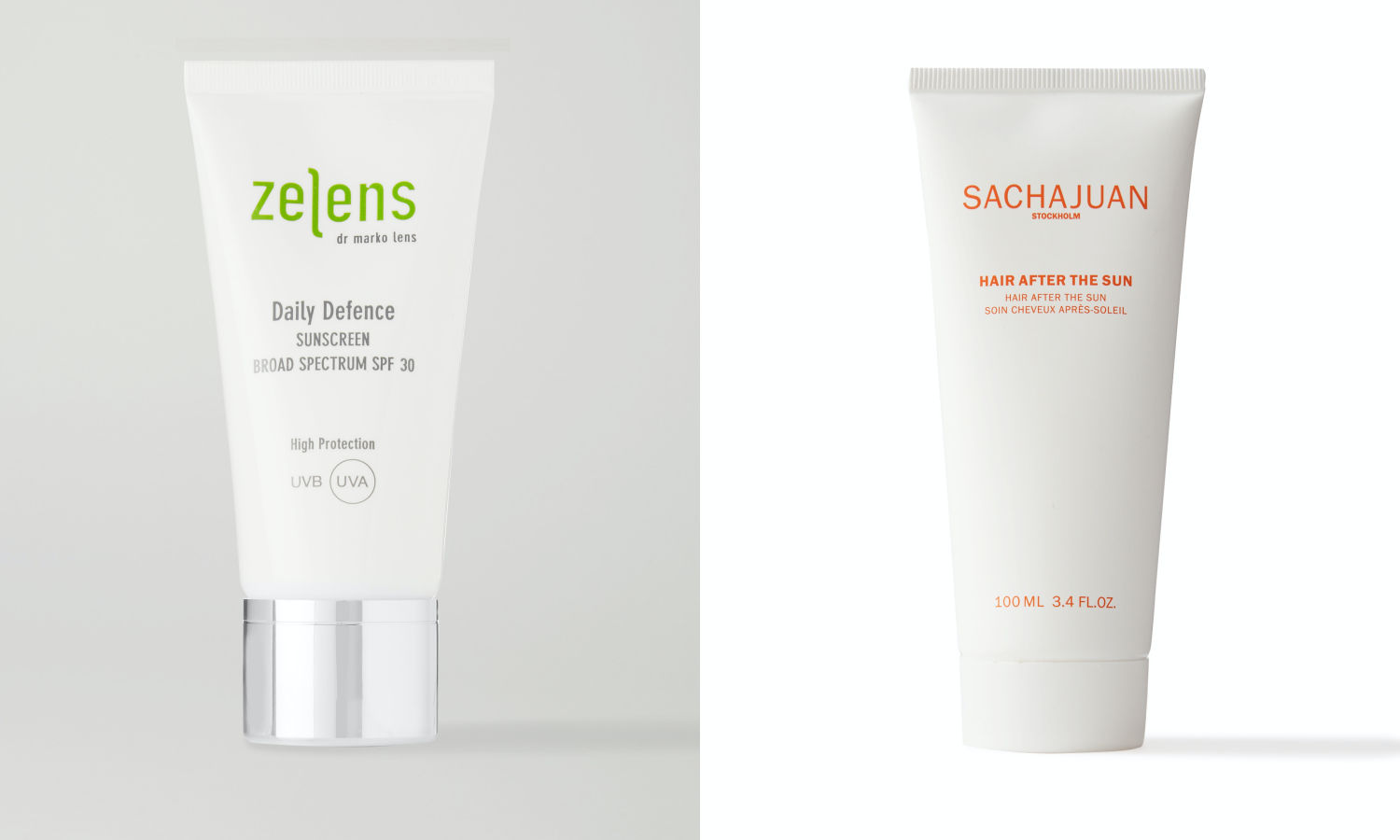 Zelen’s hydrating sunscreen and Sachajuan after-sun hair care are Hands’ personal picks