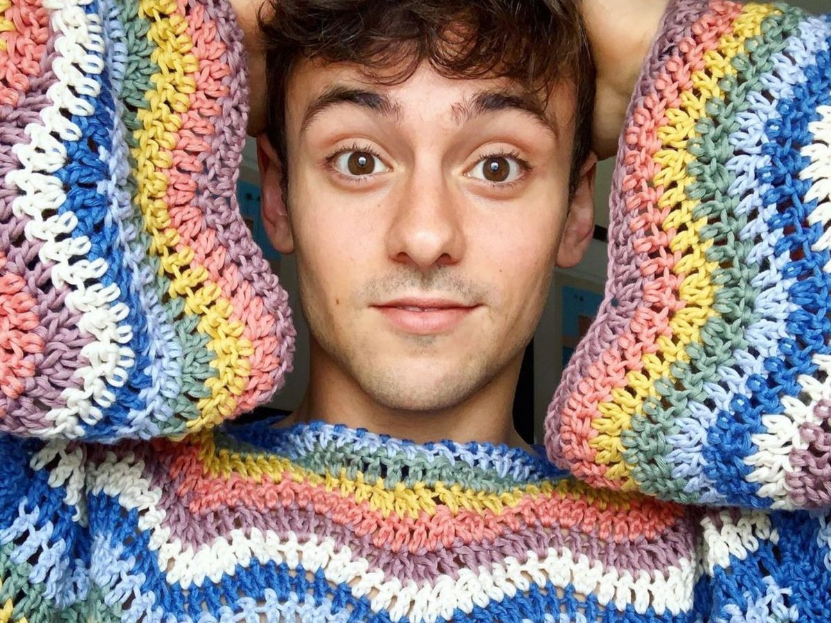 Tom Daley Wears Sweater he Knitted Himself on Today