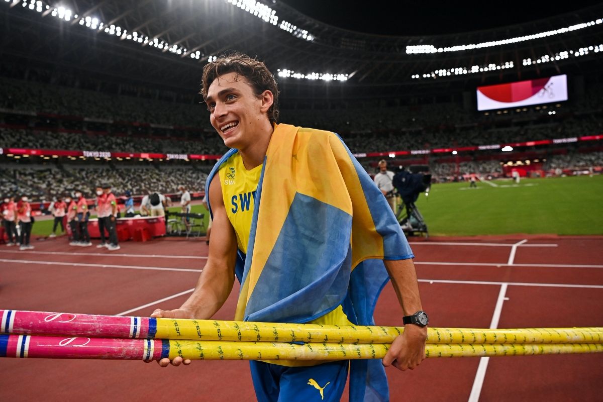 Sweden's Armand Duplantis at the Tokyo Olympics