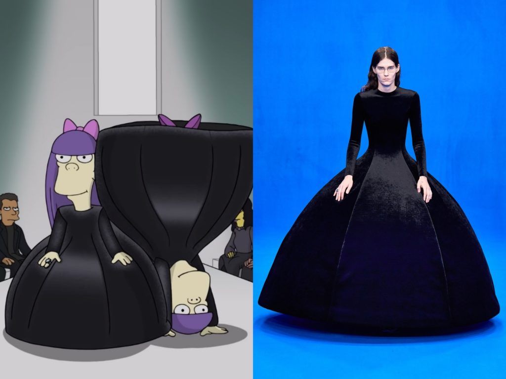 Every single look from the Balenciaga x The Simpsons episode Every single look from the Balenciaga x The Simpsons episode
