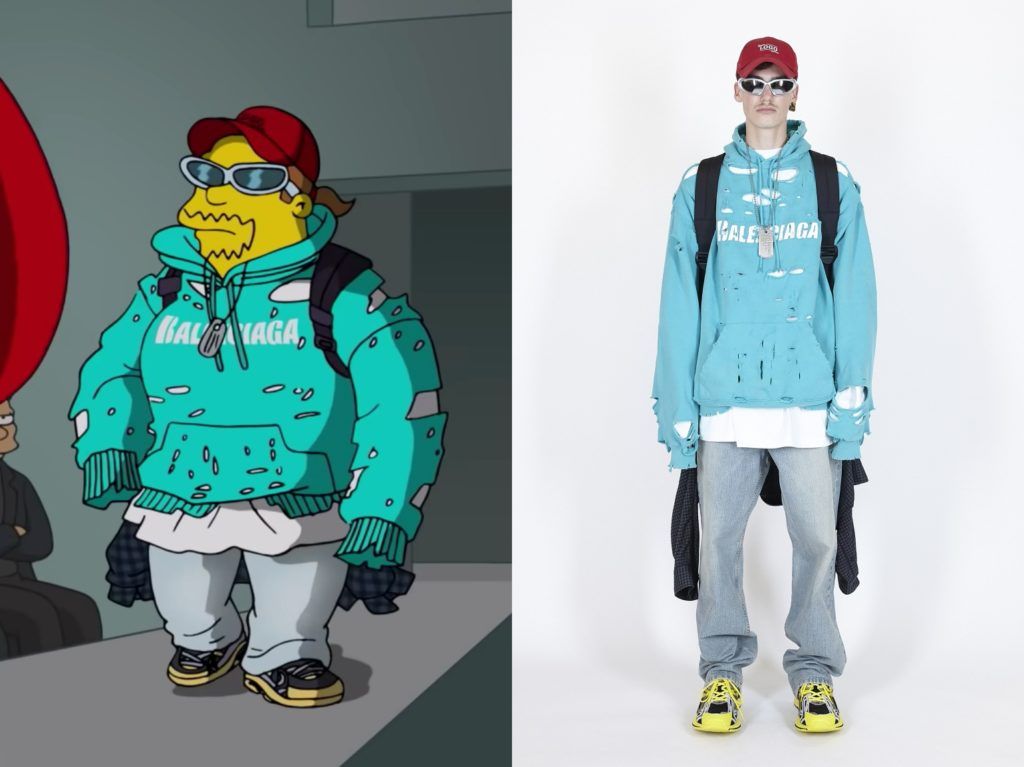 Every single look from the Balenciaga x The Simpsons episode