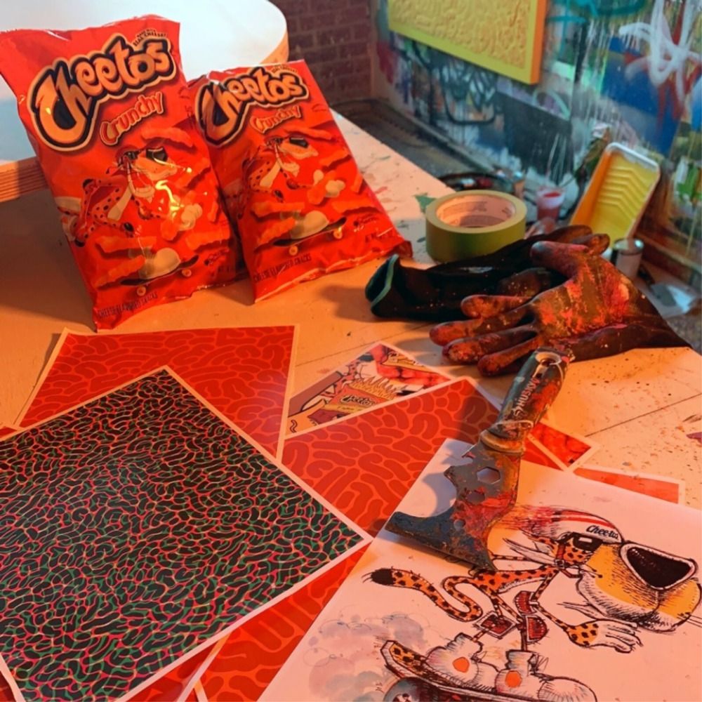Cheetos will host a cheese dust artwork exhibition during this year’s Art Basel