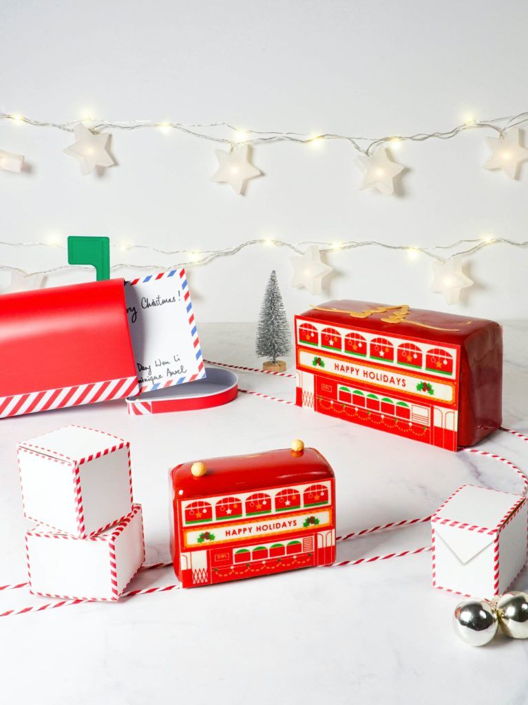 festive yule log
