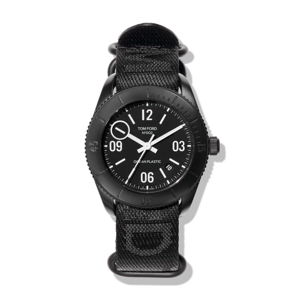 Tom Ford’s new automatic Ocean Plastic Sport Watch is made from recycled materials