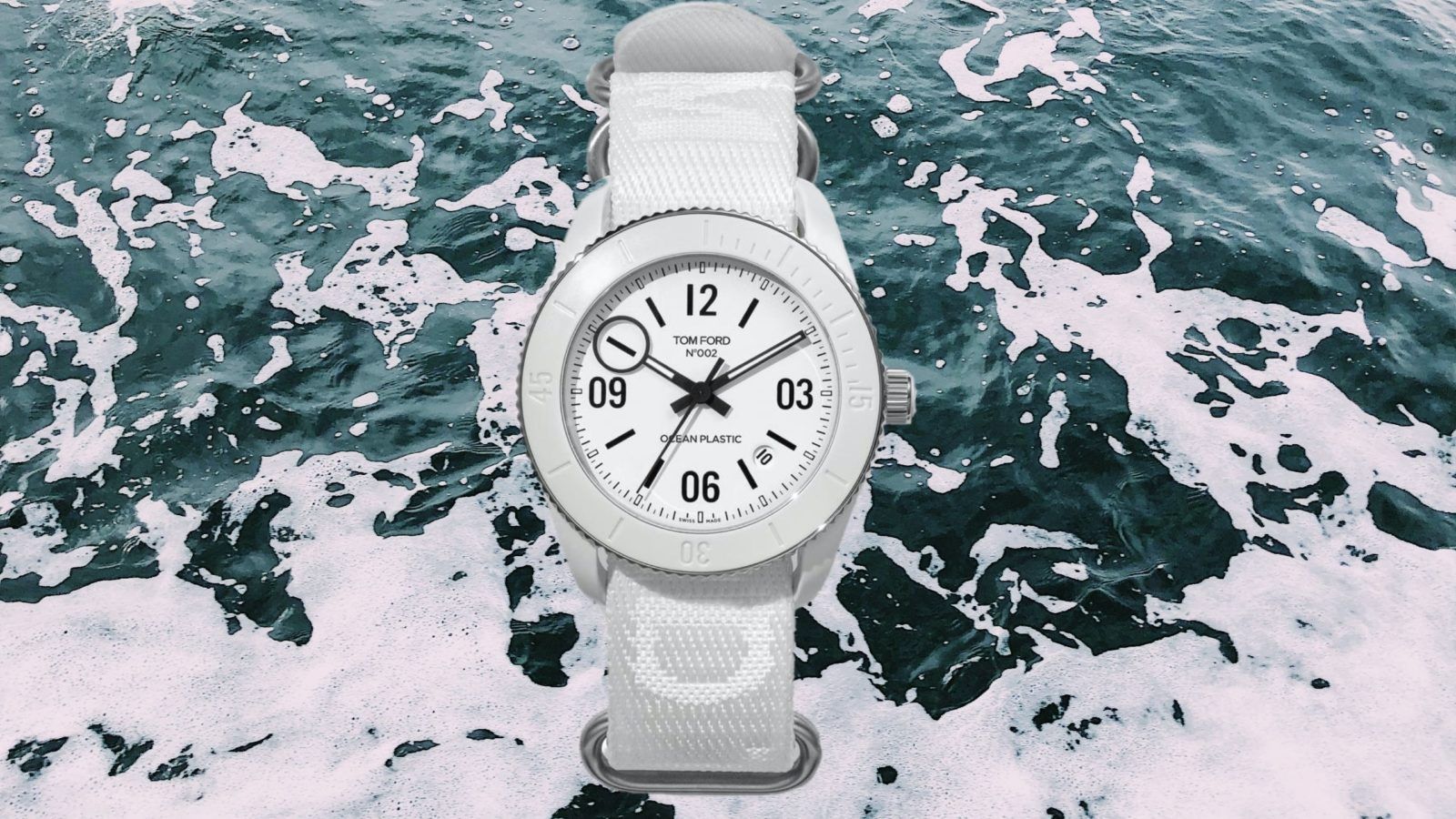 Tom Ford’s new automatic Ocean Plastic Sport Watch is made from recycled materials