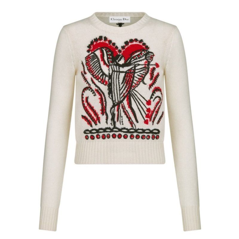 Dior's Cupidon Embroidered Cashmere Sweater