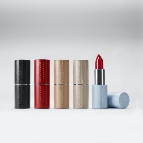 La Bouche Rouge's Refillable Leather Case + Lipstick Refill