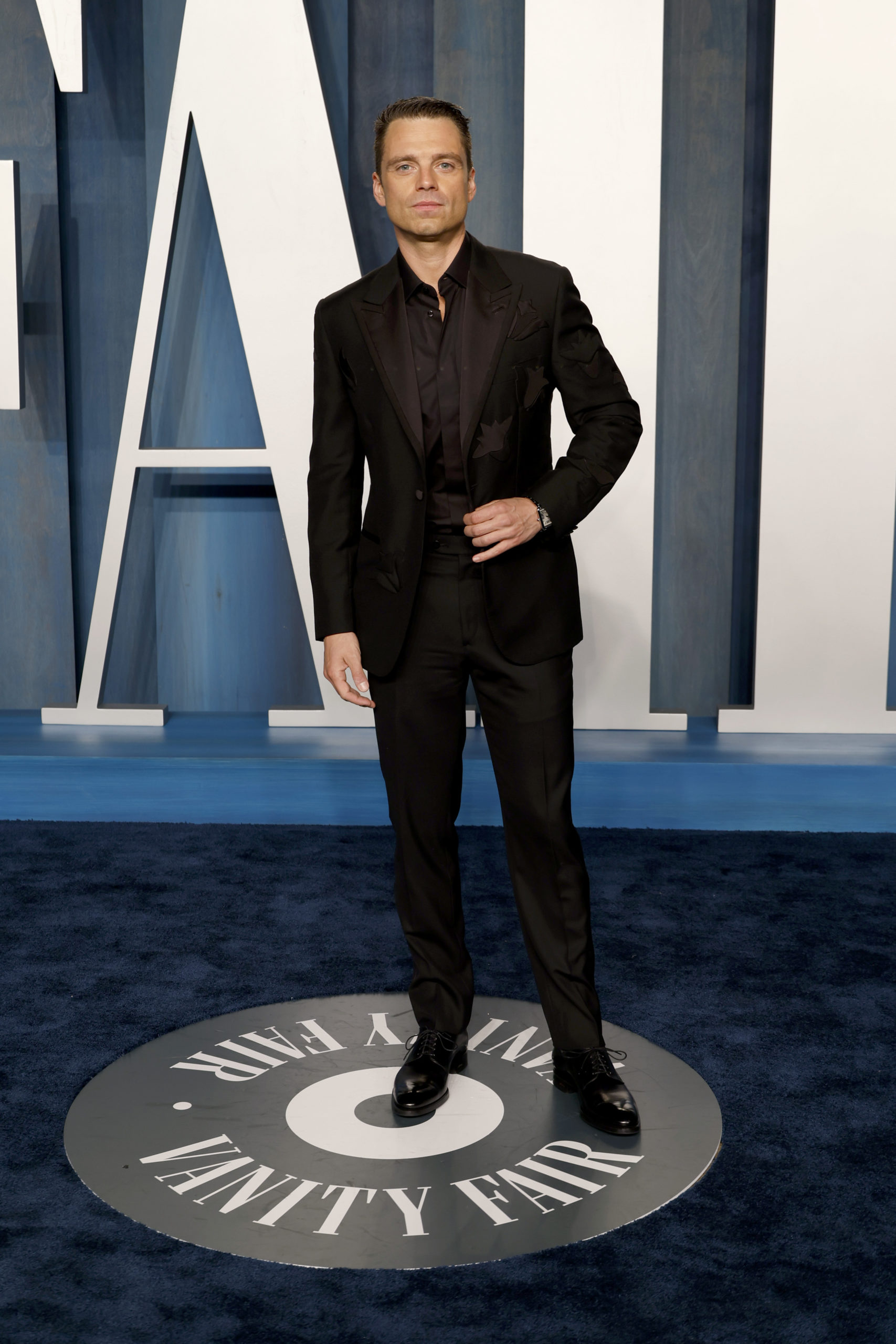 Sebastian Stan at 2022 Vanity Fair Oscar Party