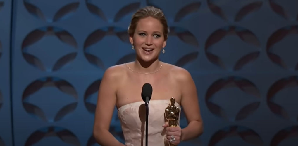 Jennifer Lawrence Oscars 2013 awkward Oscars moments