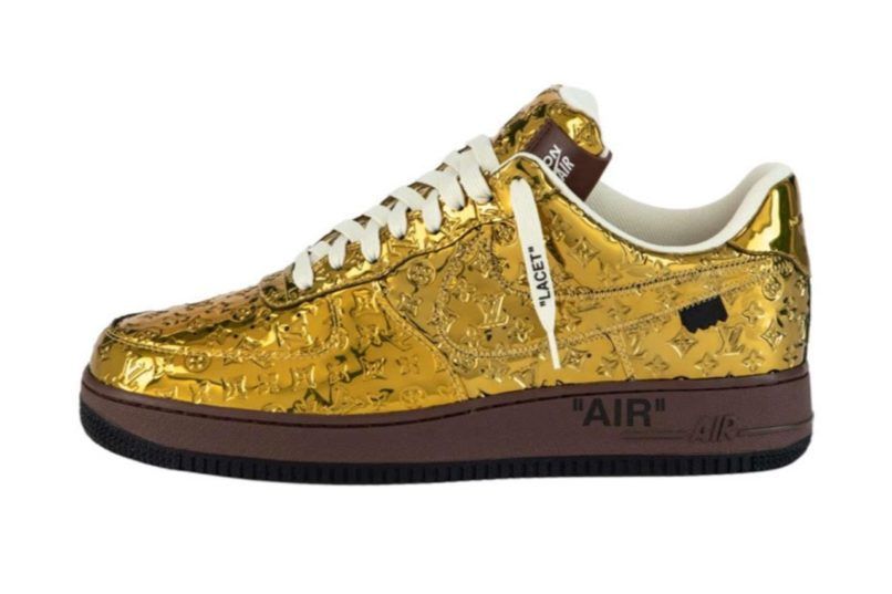 Your first look at the Louis Vuitton x Nike Air Force 1 release