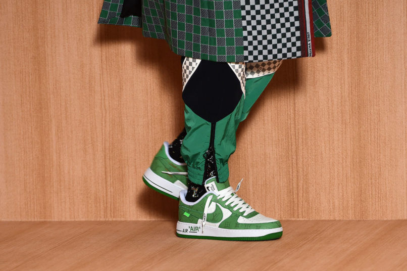 Your first look at the Louis Vuitton x Nike Air Force 1 release