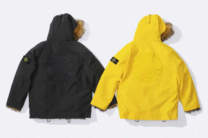 drop supreme stone island