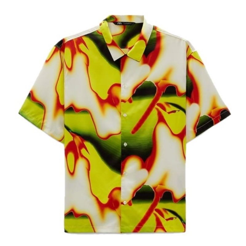 Zara x Rhuigi's Camp Collar Patterned Shirt