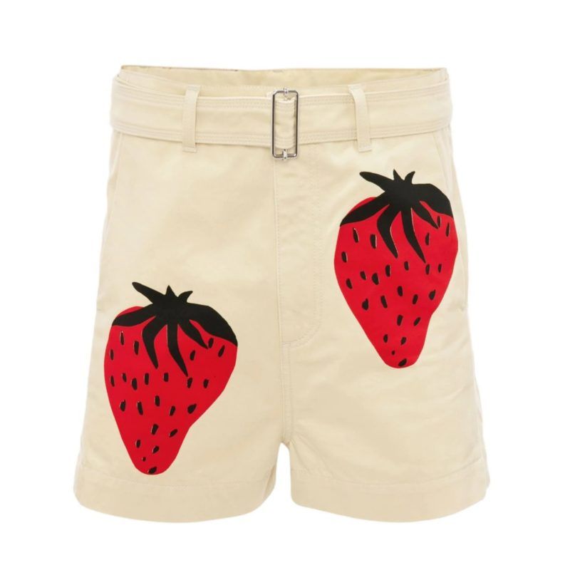 JW Anderson's Strawberry-Print Shorts