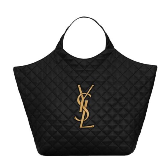 SAINT LAURENT's 'Icare' Quilted Leather Shopping Bag