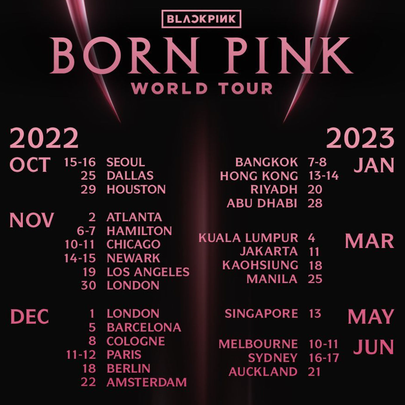 Blackpink World Tour 2023 BroderickmcyIngram